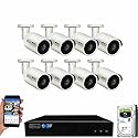 GW Security 8 Channel 4K NVR 8MP AI Human & Vehicle Detection Security Camera System with 8 UHD 4K 2160P Microphone PoE Outdoor/Indoor Waterproof IP