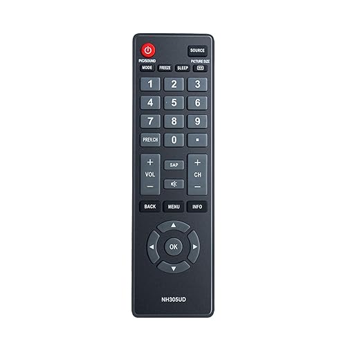 NH305UD for Emerson TV Remote Replacement: Universal Remote Control for All Emerson TV LF501EM4 LF501EM4F LE240EM4 LC320EM3FA LF402EM6 LF402EM6F