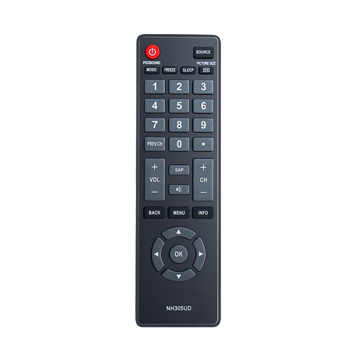 NH305UD for Emerson TV Remote Replacement: Universal Remote Control for All Emerson TV LF501EM4 LF501EM4F LE240EM4 LC320EM3FA LF402EM6 LF402EM6F