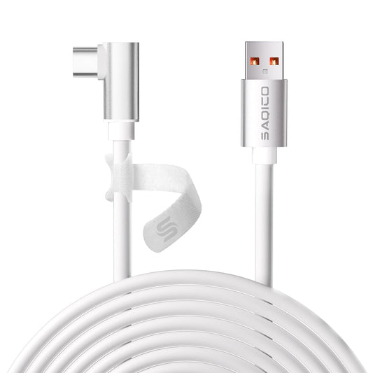 Saqico 16FT Link Cable for Meta Quest 3/ Quest 3S, for Oculus Quest 2/Pro/Pico 4, USB 3.0 Data Cable to USB C Link Cable with 5Gbps Super High Speed