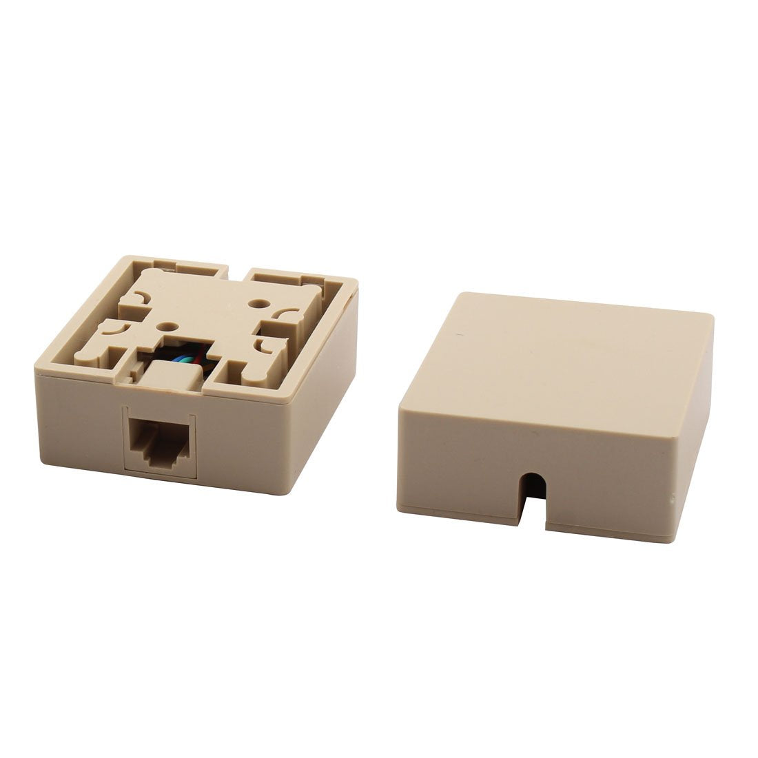 uxcell RJ45 8P8C Cat5 Ethernet Network Cable Wall Surface Mount Connector Box 5 Pcs