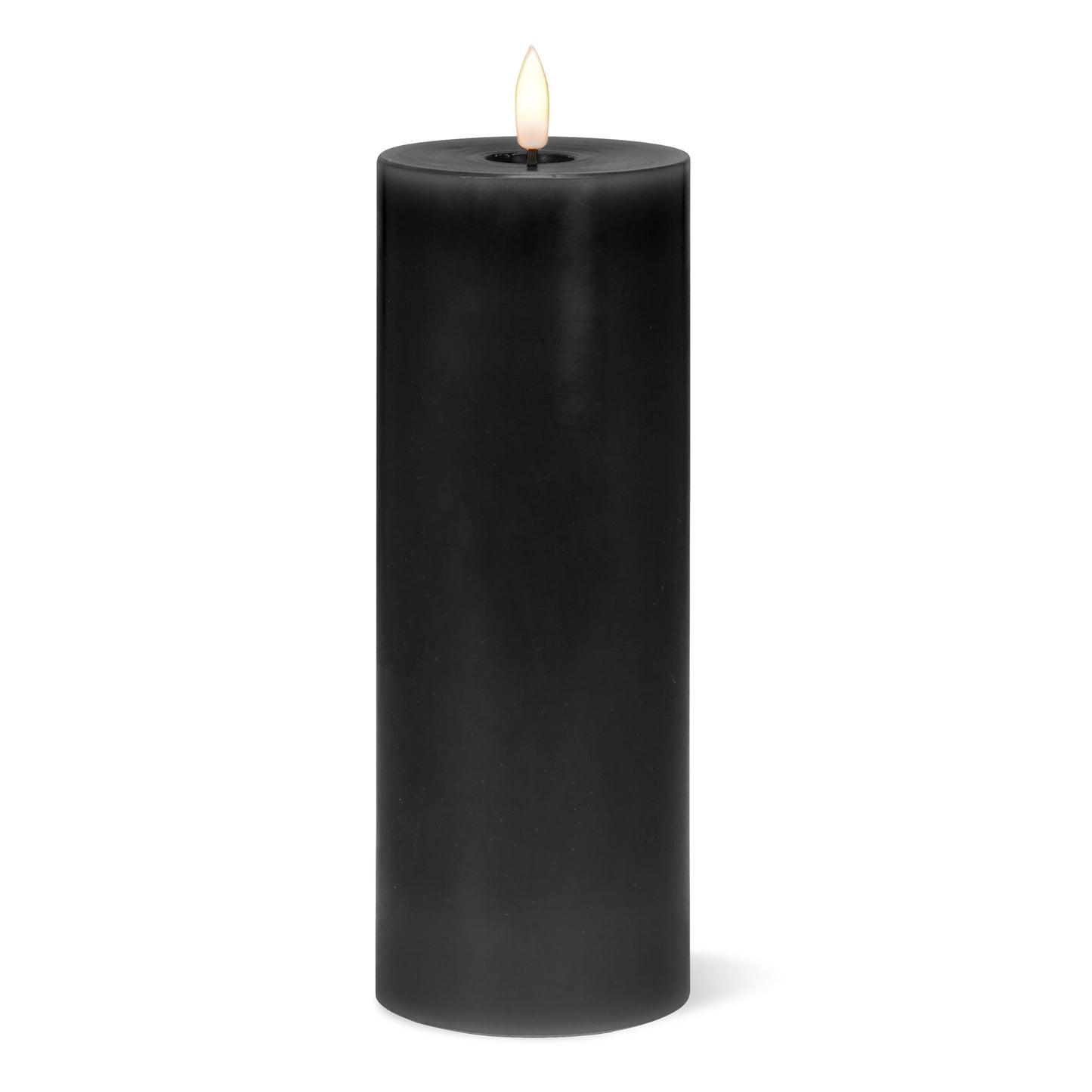 Abbott Collection Wax LED Flameless Pillar Candle - Black