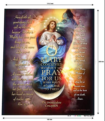 Immaculate Conception, LED Flameless Devotional Prayer Candle, THE SAINTS COLLECTION
