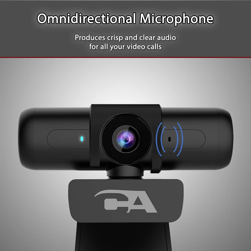 Cyber Acoustics WC-2000 1080p Webcam, Auto-Focus, Privacy Shutter