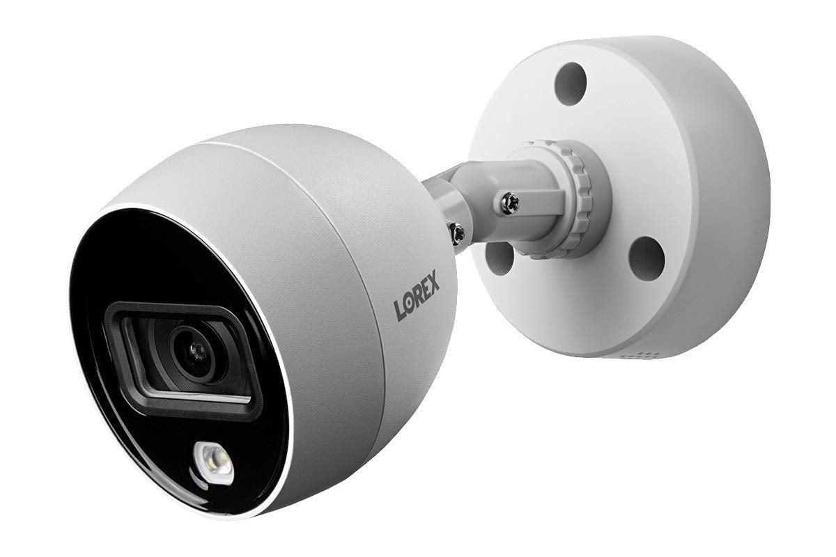 Lorex 4K Indoor/Outdoor Ultra HD Motion Detected Wired Security Surveillance Add-On Bullet Camera - with IR Night Vision and Long Range