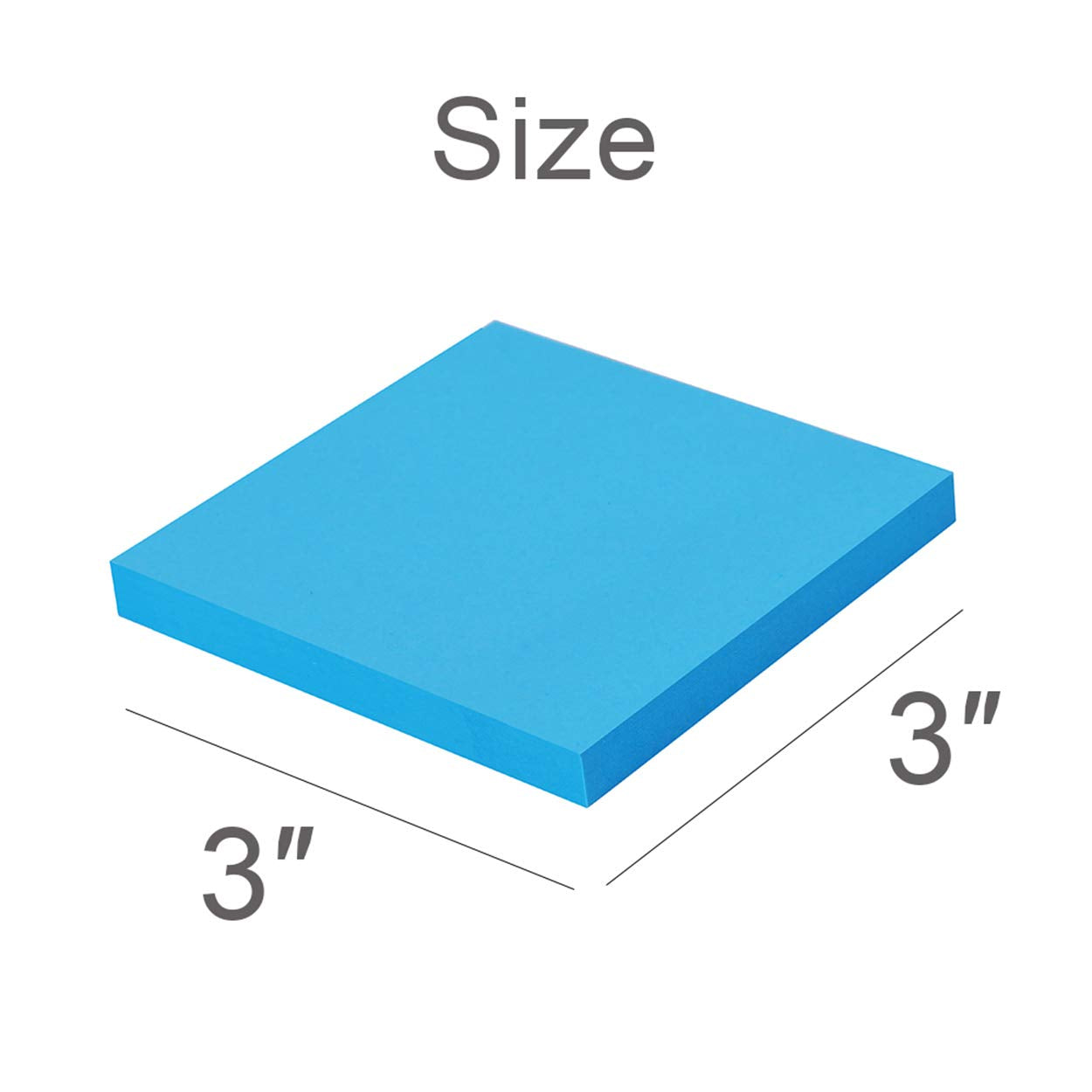 Sticky Notes 3x3 Inches,Bright Colors Self-Stick Pads