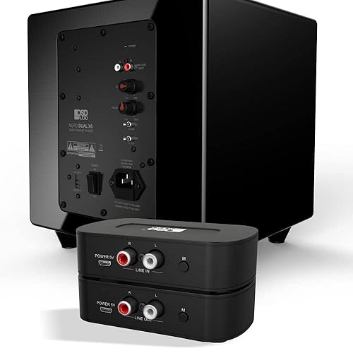 OSD Audio Wireless 5.8GHz Subwoofer Kit Transmitter and Receiver, Fast Connection WSK-SUB