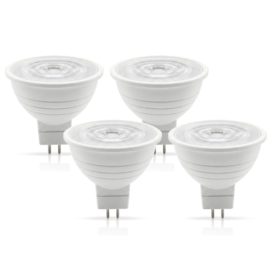 mfxmf MR16 LED Bulb Dimmable GU5.3 12V 2700K Warm White,Halogen Equivalent, 40° Beam Angle Spotlight for Landscape, Recessed & Track Lighting 4 Pack