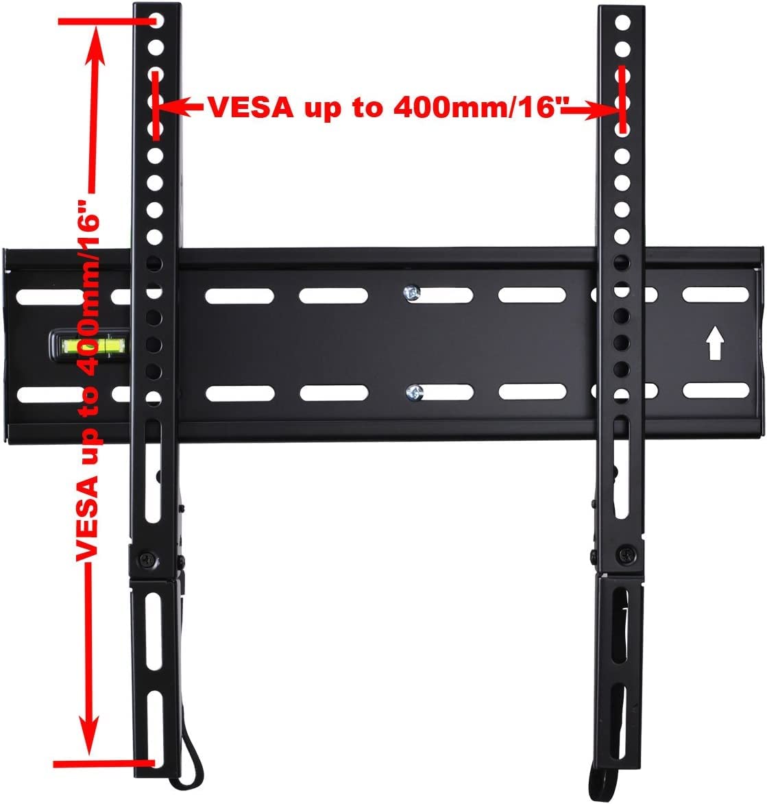 VideoSecu TV Wall Mount 1" Profile for Most 27"-55" TV LCD LED UHD Plasma with VESA 100/200/300/400 MP146B BGV