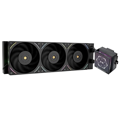 Thermalright Hyper Vision 360 UB ARGB Black CPU Water Cooler,360mm Aio,IPS LCD Screen with 480x480 Resolution,Magnetic Panel Screen,Liquid CPU Cooler