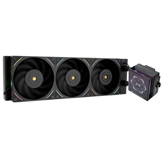 Thermalright Hyper Vision 360 UB ARGB Black CPU Water Cooler,360mm Aio,IPS LCD Screen with 480x480 Resolution,Magnetic Panel Screen,Liquid CPU Cooler