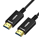 Kirzi 8K HDMI Fiber Optic Cable 15ft, 4K120 8K@60Hz HDMI 2.1 Cable, 48Gbps Ultra High Speed Slim HDMI Optical Audio Cable HDMI Cord, eARC HDR10 HDCP