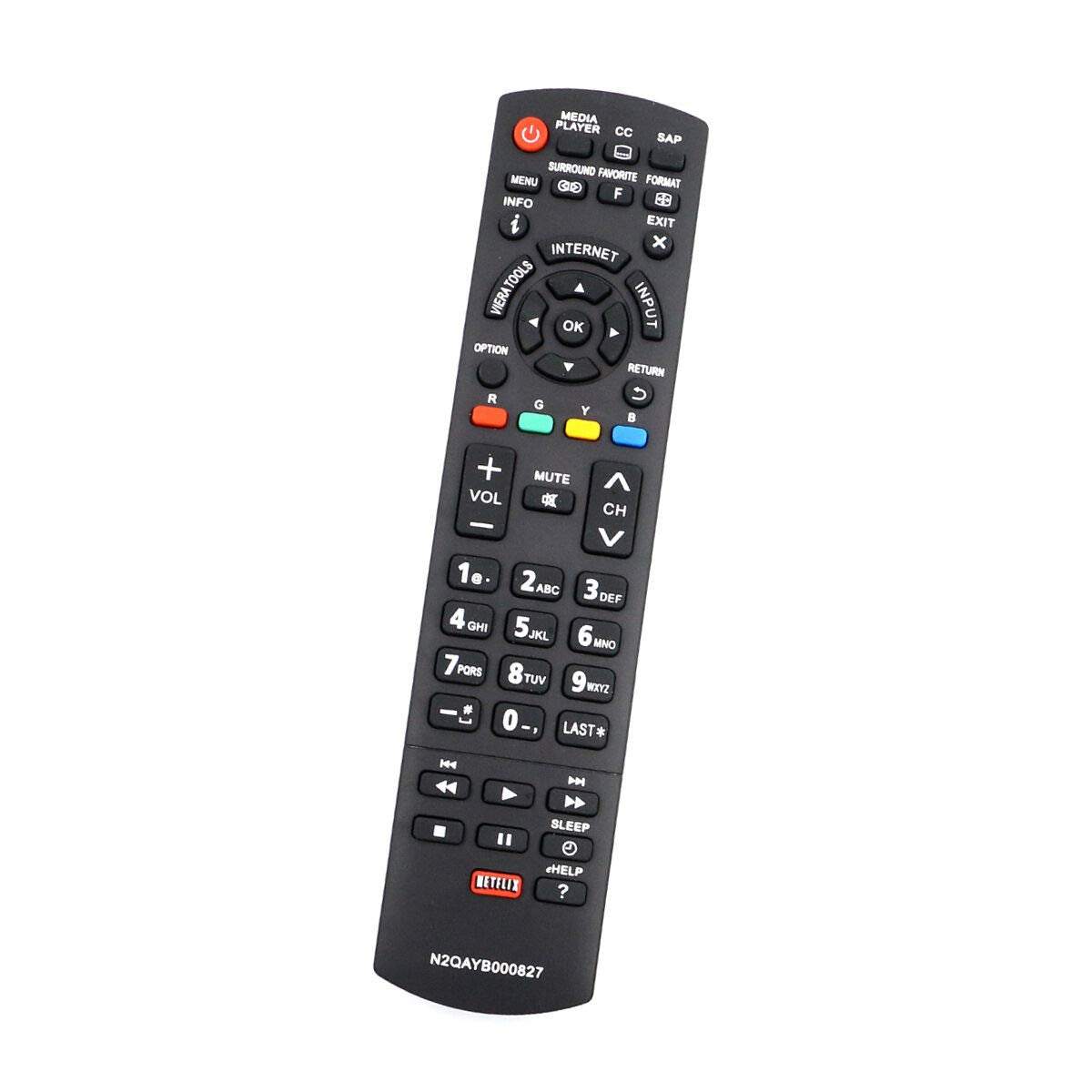 New N2QAYB000827 Replaced Remote Control for Panasonic TC-P50S60 TC-P55S60 TC-P60S60 TV