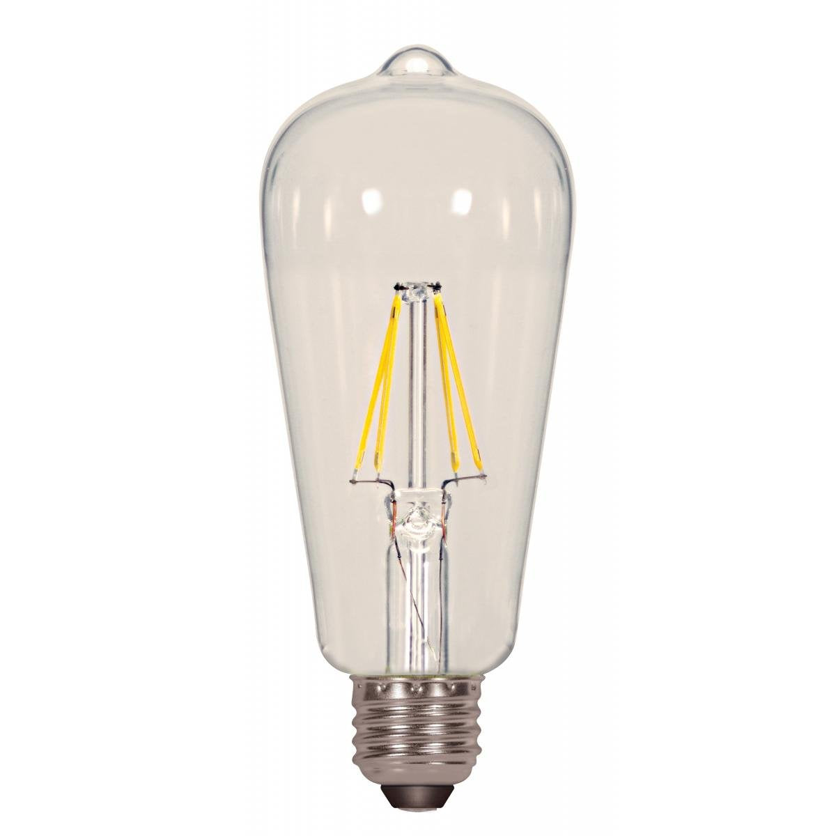 Satco S9581 6.5ST19/CL/LED/E26/27K/120V (2 - Pack)