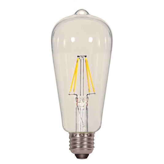 Satco S9581 6.5ST19/CL/LED/E26/27K/120V (2 - Pack)