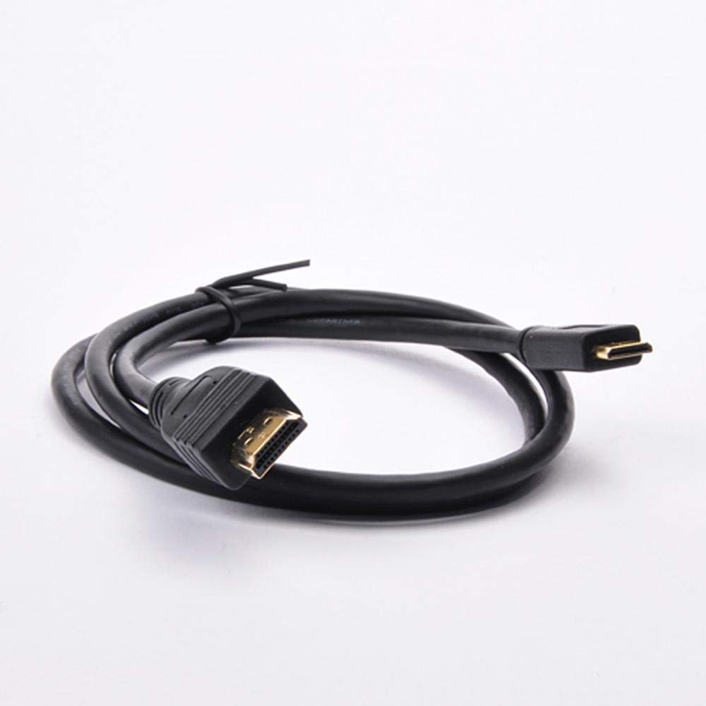 Mini HDMI to HDMI Cable - High Speed (3 ft) - clocked at 10.2 Gbit/s, Bandwidth of 340 MHz - 3D BluRay or TV - 24k Gold Plated Contacts