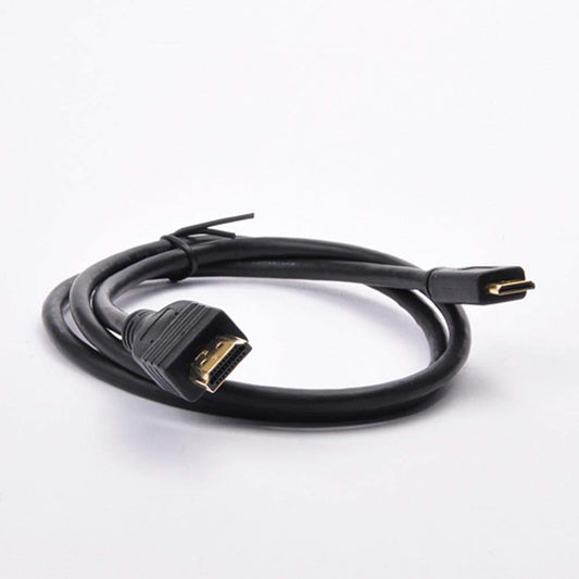 Mini HDMI to HDMI Cable - High Speed (3 ft) - clocked at 10.2 Gbit/s, Bandwidth of 340 MHz - 3D BluRay or TV - 24k Gold Plated Contacts