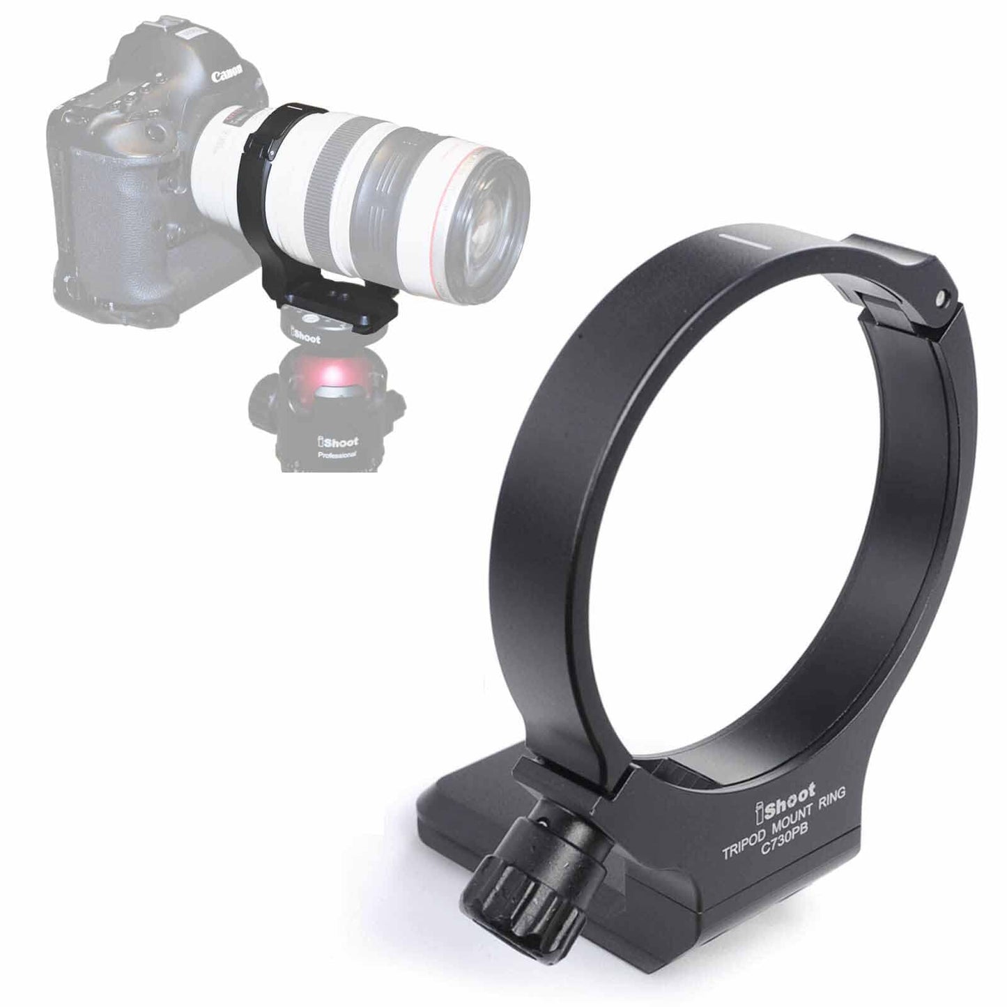 Tripod Mount Ring, 80mm Camera Lens Collar Socket for Canon EF 28-300mm f/3.5-5.6L is USM Lens and Canon EF 70-300mm f/4-5.6L is USM Lens, Built-in
