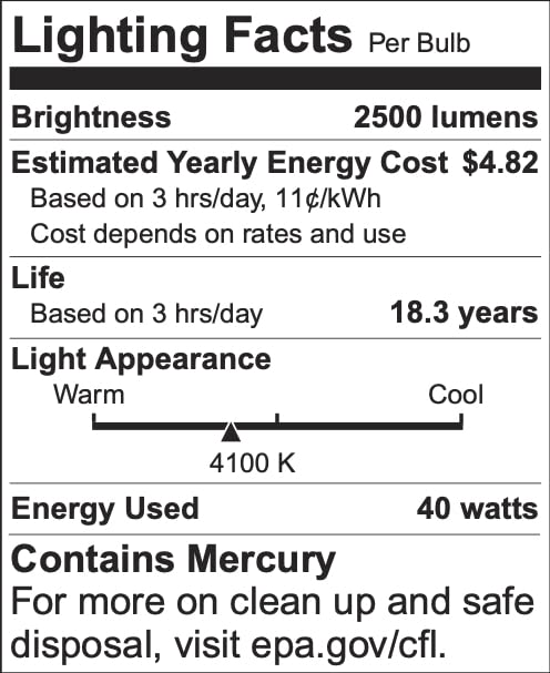 LEDVANCE F40CWX / F40T12/CW Supreme (10 Pack) 40 Watt T12 Fluorescent Tube Light Bulb 4100K - 40W Replaces F40T12/CW F40T12 F40XL/SP41 F40/SPX41