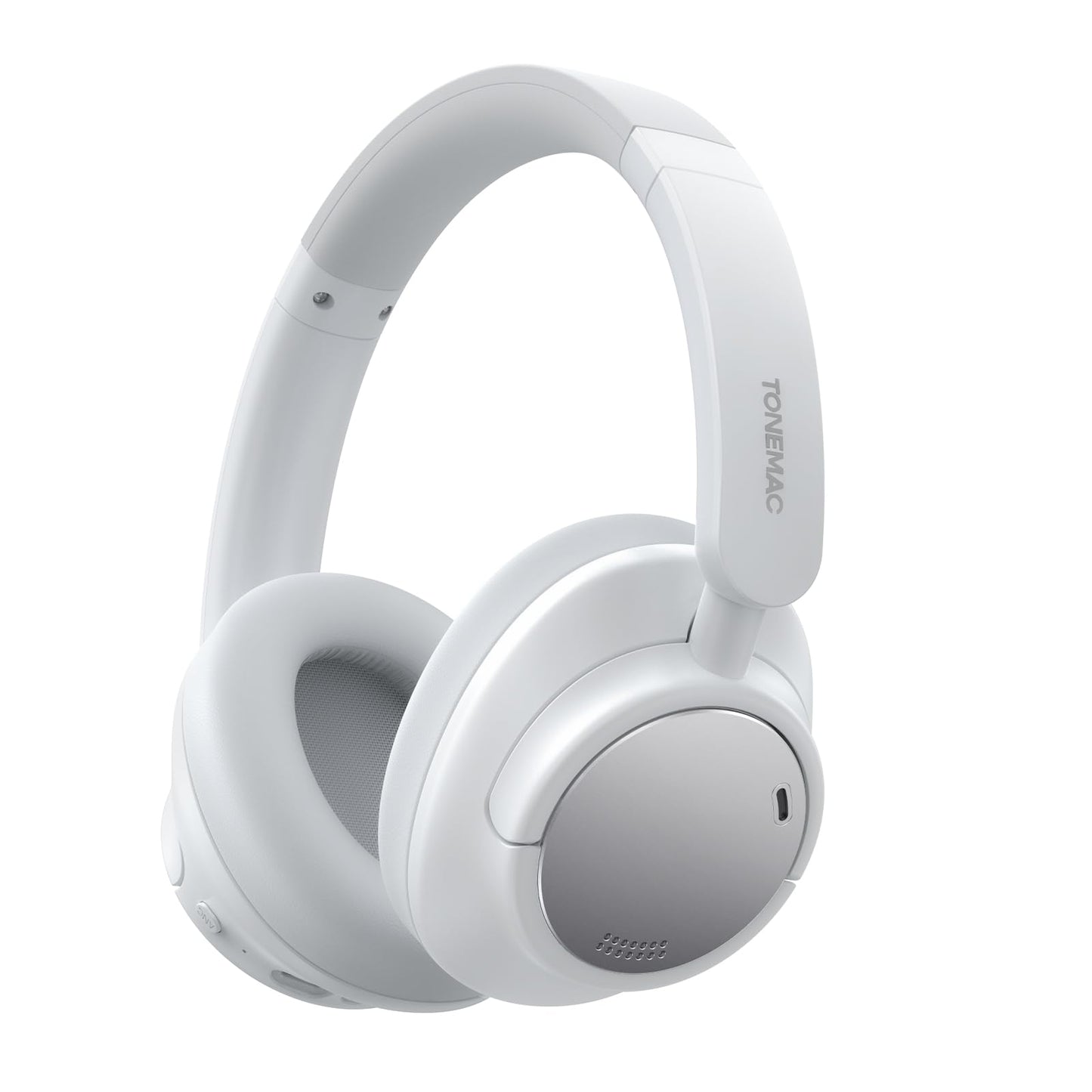 TONEMAC H7Pro Bluetooth Headphones with -45dB Hybrid Active Noise Cancelling, 80H Playtime Wireless Over-Ear Headphones, Immersive Deep Bass Stereo…