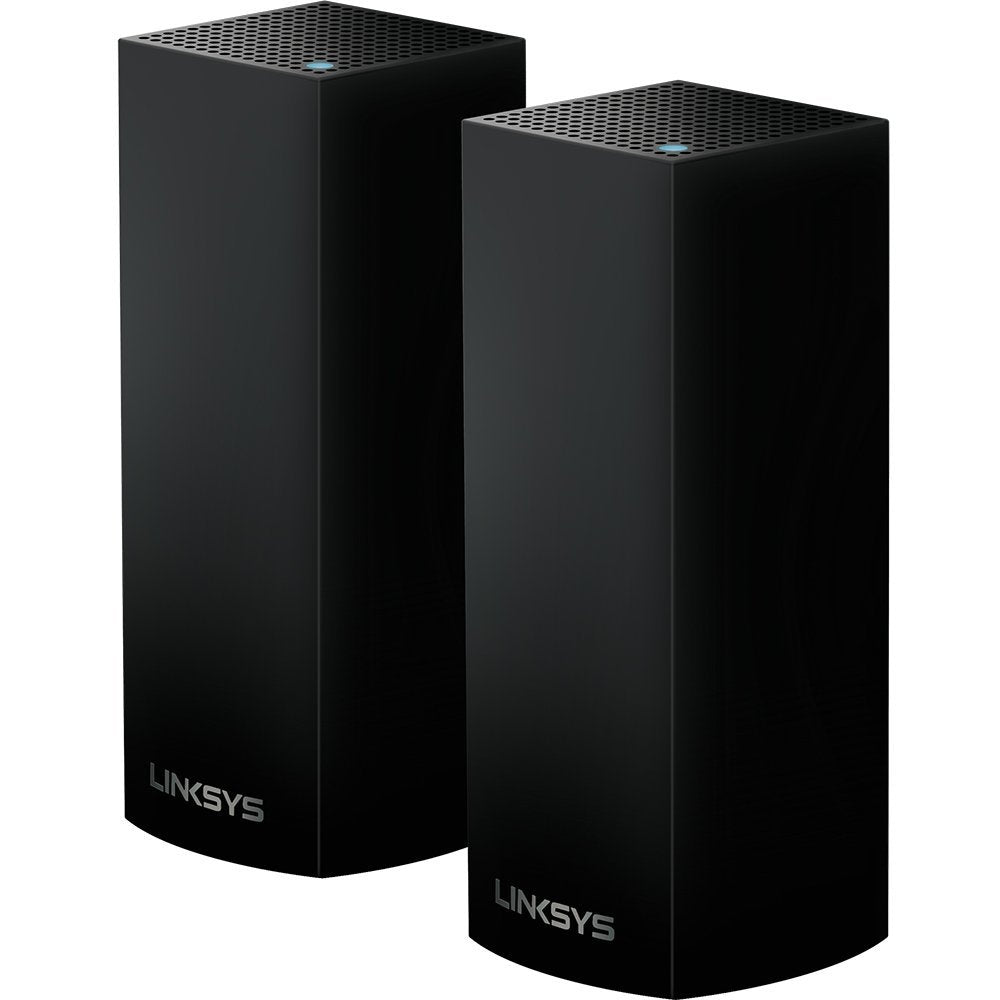 Linksys Velop Mesh Home WiFi System, 4,000 Sq. ft Coverage, 40+ Devices, Speeds up to (AC2200) 2.2Gbps, Black - WHW0302B