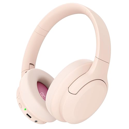 TANKASE Active Noise Cancelling Headphones, Wireless Over Ear Bluetooth Headphones,100H Play Time Bluetooth Headphone with Microphone,Lightweight…