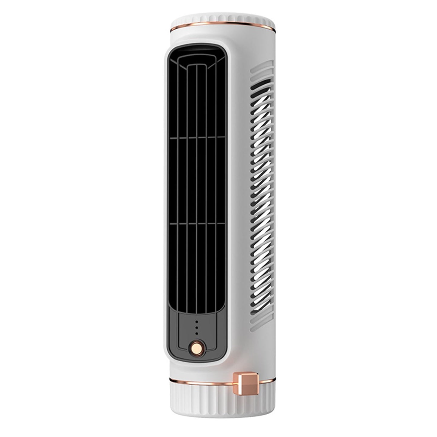Seklirax Portable Tower Fan with 3 Speeds Desktop Cooling Fan Rechargeable Air Cooler USB Charging for Bedroom Kitchen Office Home (White)