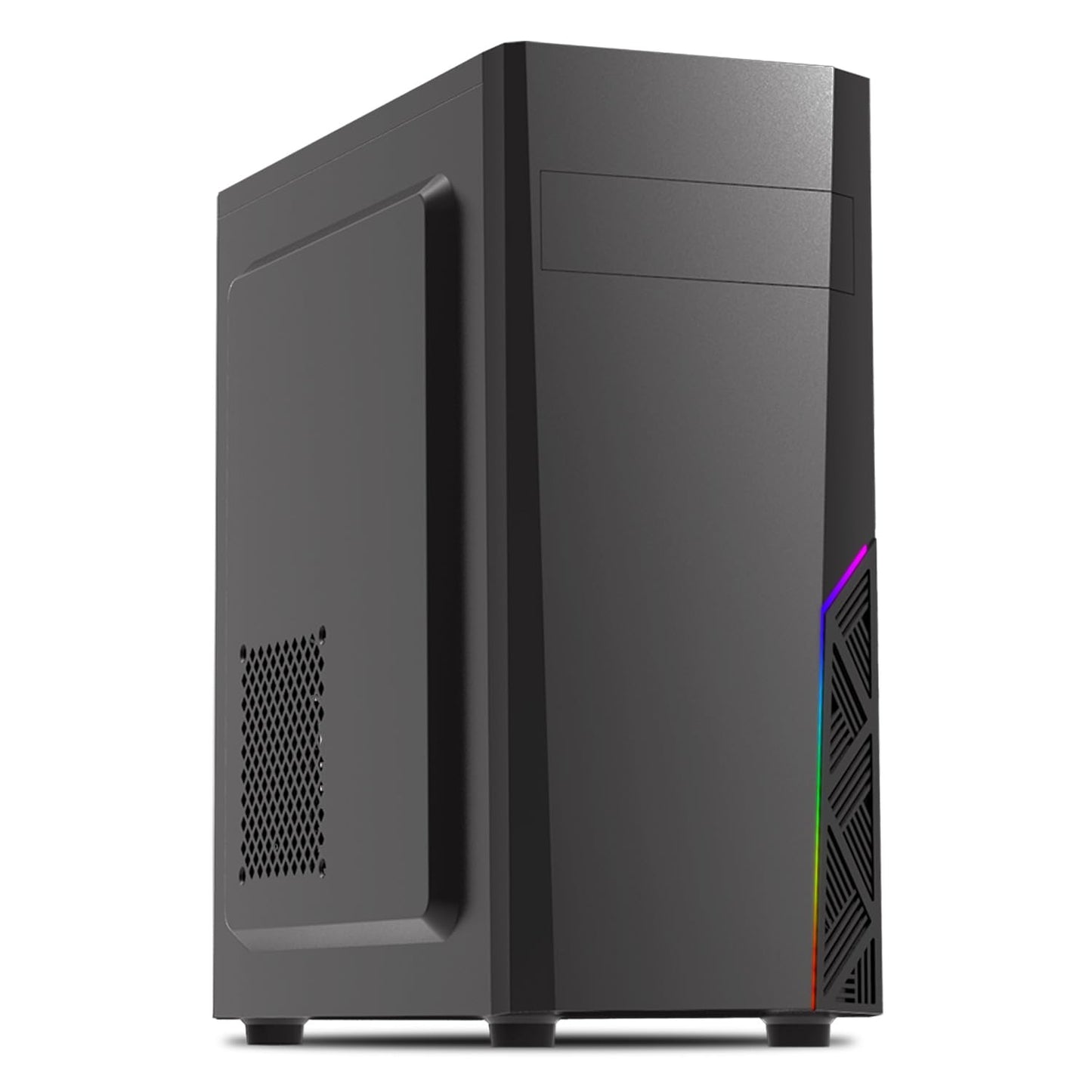 Zalman T8 Mid-Tower ATX PC Case - Spectrum RGB Lighting Strip with Control Button, 5.25” ODD Support, USB 3.0, Preinstalled 120mm Rear Fan