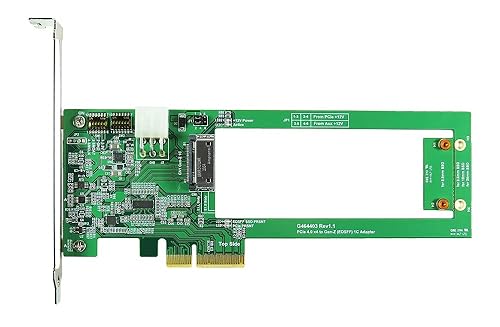 Micro SATA Cables|PCIe x4 Gen4 to Gen-Z 1C (EDSFF) Adapter with ReDriver for High-Speed Data Transfer.