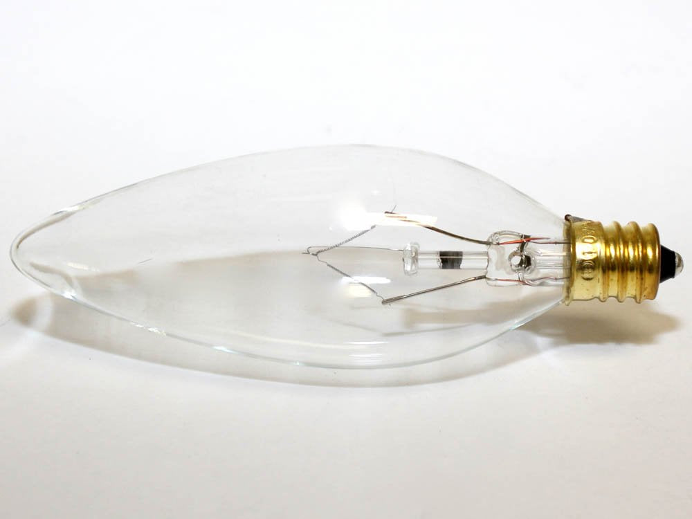Bulbrite Incandescent B10 Candelabra Screw Base (E12) Light Bulb, 1 Count (Pack of 1), Clear
