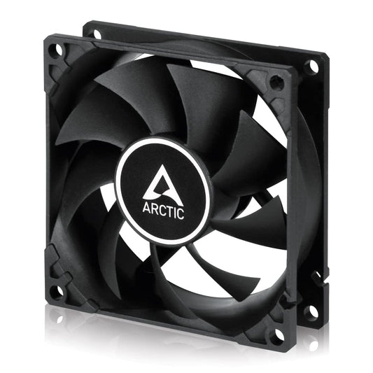 ARCTIC F8 PWM - 80 mm PWM Case Fan, PWM-Signal regulates Fan Speed, Very Quiet Motor, Computer, Fan Speed: 300-2000 RPM - Black