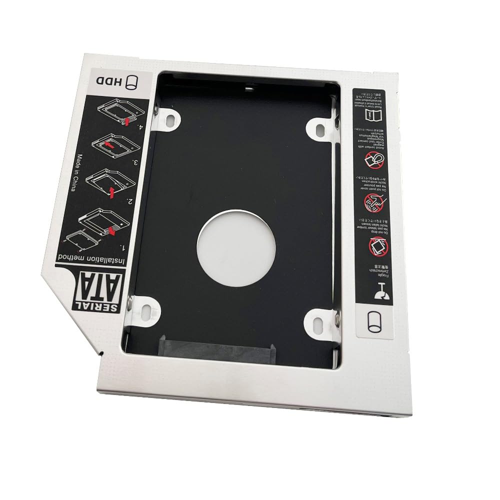 DY-tech 2nd Hard Drive HD SSD Caddy Frame Tray for Dell Inspiron 3520 M5050 N7520 SN-208BB