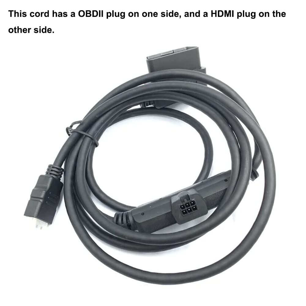 MOCW Interface Cable OBDII HDMI Plug Monitor Fit for Edge CS2 CTS2 CTS3 Replace H00008000