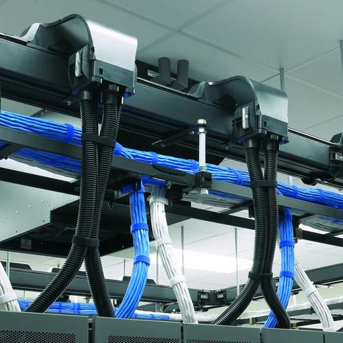Panduit HLM-15R0 Hook and Loop Miniature Roll Cable Tie, 15-Foot Length, Black