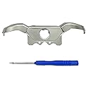 E-MODS GAMING Replacement Silver LB RB Bumper Trigger & Middle Kit for Xbox One Elite Controller Xbox One with 3.5mm Jack Versions