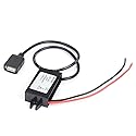 Car Power Converter DC 12V to 5V/ 3A Voltage Converter with Single USB Adapter Connectors for Phone Charging car Audio Radio etc