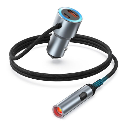 USB C Car Charger Adapter, Cigarette Lighter Adapter, Fast Charging [PD QC 3.0] Car Accessories with 2 Socket Splitter Fits All Vehicles, Car Cell