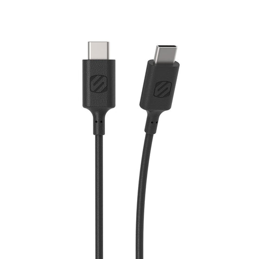 SCOSCHE StrikeLine USB Type C/USB-C to USB Type C/USB-C Quick Charge & Sync Cable with 480 Mbps Transfer Rate - Compatible with Samsung Galaxy S8/S8…