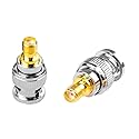 DHT Electronics 2pcs RF coaxial Coax Adapter SMA Female to BNC Male