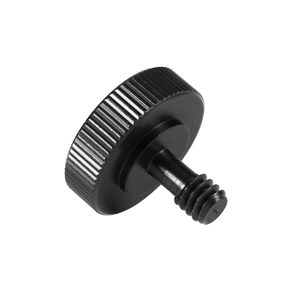 Acouto Black 1/4" Male to 1/4" Female Screw Adapter for Camera Tr Bracket Stand
