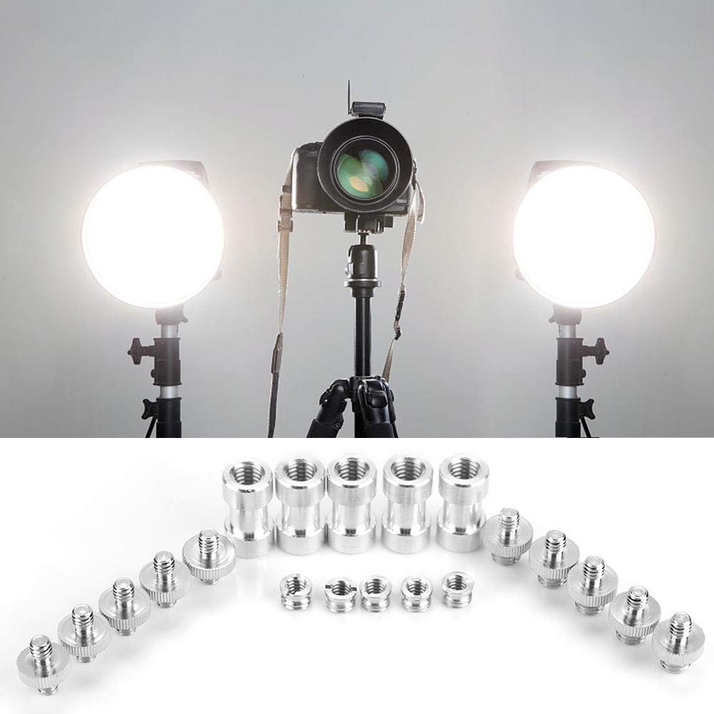 20Pcs Camera Mount Screw Kit, Portable 1/4 Inch to 3/8 Inch,1/4 to 1/4 Threaded Ring Screw Converter Threaded Adapter Accessory for DSLR,Flash,Light