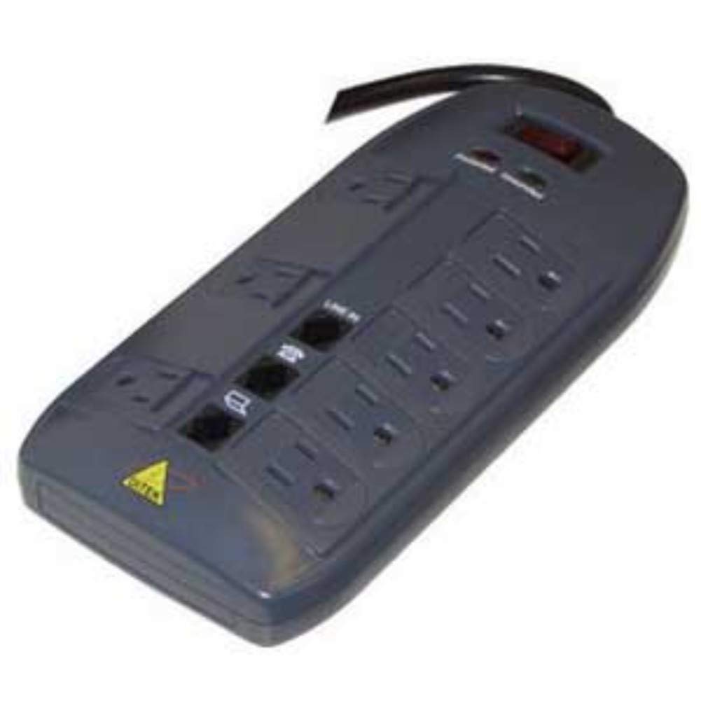 Ditek DTK-8FF 8 Outlet Strip W/ Rj11 Modular Jack 6ft. Cord