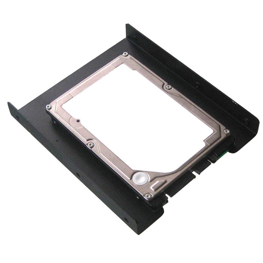 PHITUODA 8Pcs 2.5" to 3.5" SSD HDD Hard Disk Drive Bays Holder Metal Mounting Bracket Adapter with Screws for PC