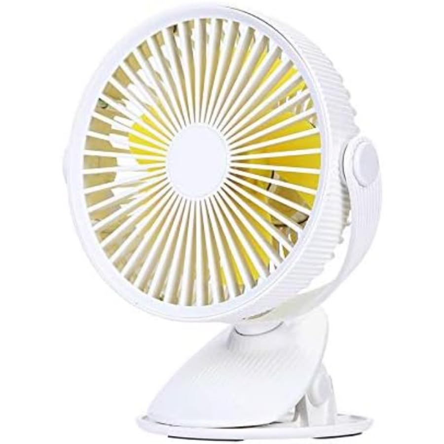 Electric fan, table fan, new model, powerful wind power, quiet, USB rechargeable, 3-level airflow adjustment, 360-degree rotating quiet 3-speed