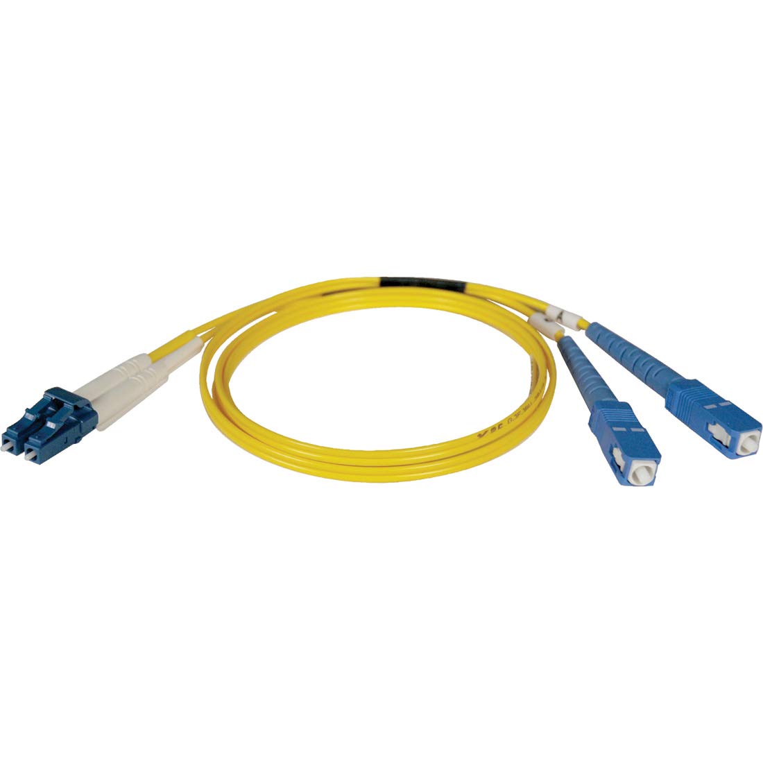 TRIPP LITE Duplex Singlemode 9/125 Fiber Patch Cable (LC/SC), 15M (50-ft.)(N366-15M), Yellow