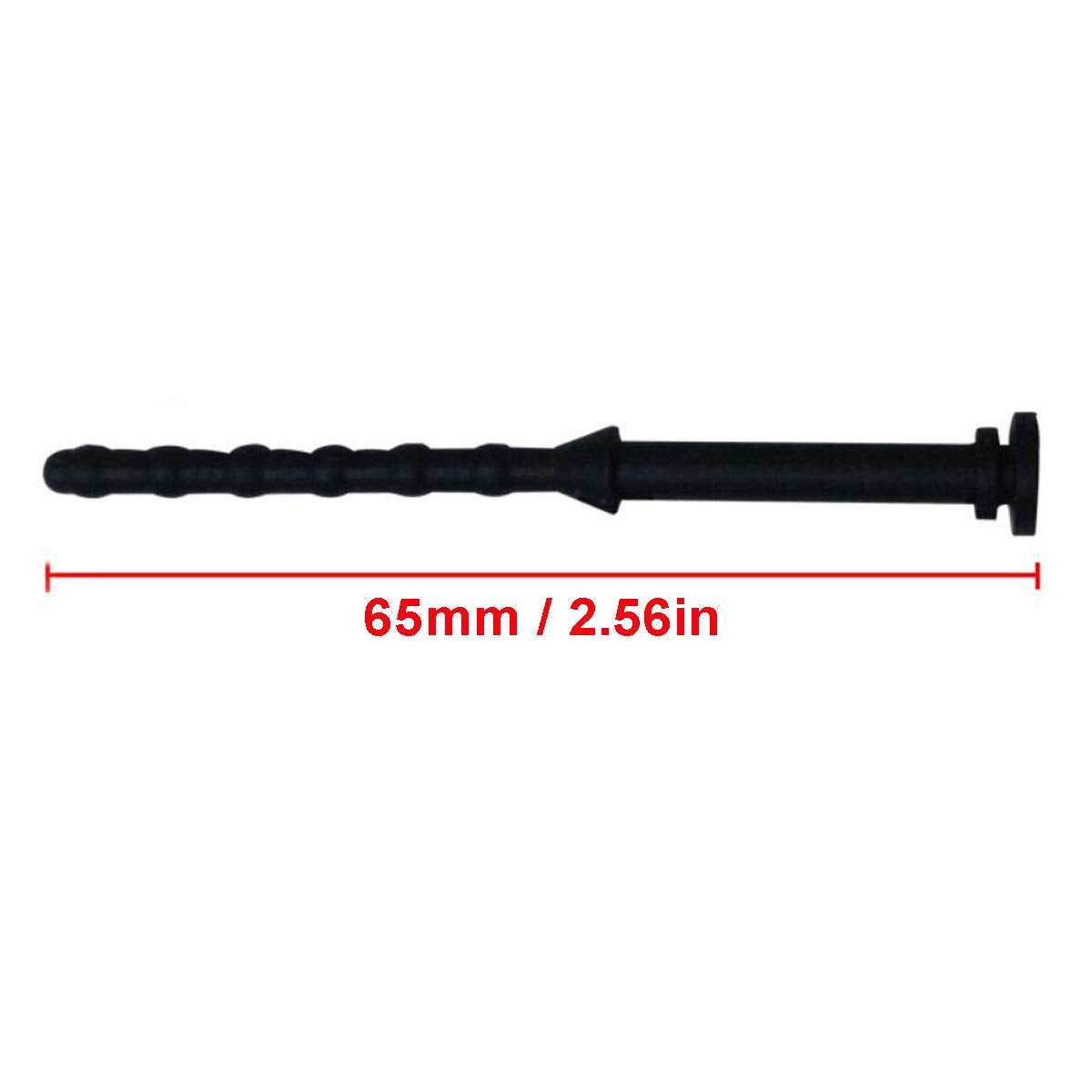 20PCS PC Case Fans Computer Cooling Fan Mount Screws, CPU Fan Mounting Pin Rivet Black Soft Rubber Reducing Noise Anti-Vibration Screws 65mm / 2.56in