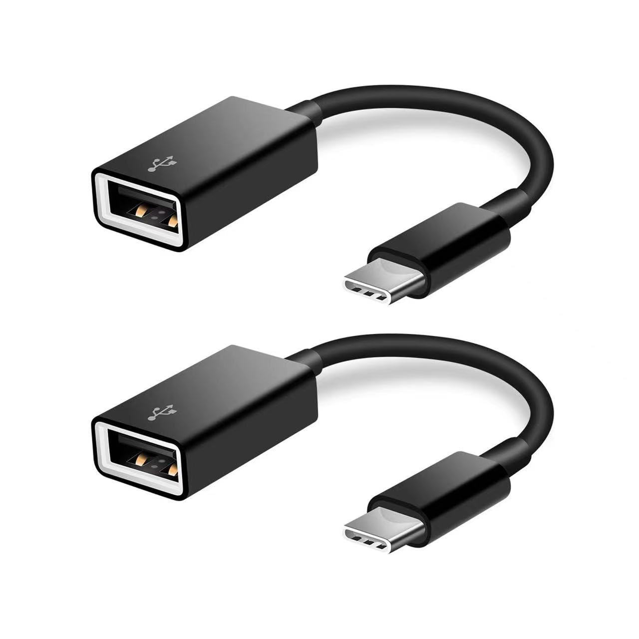 USB C to USB Adapter [2 Pack],Type-C OTG Cable Type C Male to USB A Female Usb to Usbc-c Adapter Compatible with Macbook Pro/Air iPad Pro 2022 2021