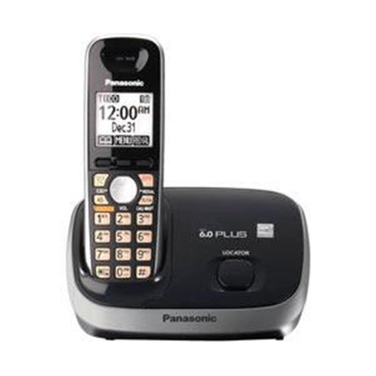 Panasonic KX-TG6511B DECT 6.0 PLUS Expandable Digital Cordless Phone, 1 Handset, Black
