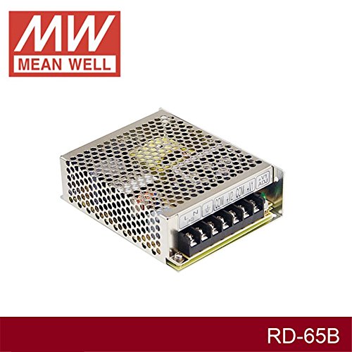 MEAN WELL RD-65B 24 V 2 A, 5 V 4 A, 68 WATT, AC-DC, Dual Output, Enclosed, Power Supply