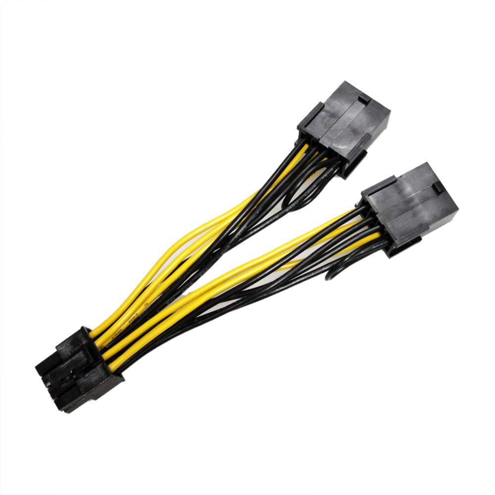 Zahara Laptop NVIDIA Graphics Card Power with Cable Replacement for 030-0571-000 Tesla K80 M60 M40 P100 P40 GPU to GPU 8 (pin) Male to Dual PCIe 8